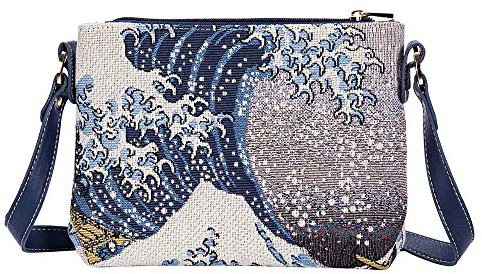 Signare Tapisserie-Frauentaschen inspiriert vom japanischen Designer Hokusai, The Great Wave off Kanagawa