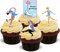 Eislaufen mit Skates Mix - 12 essbare hochwertige stehende Waffeln Karte Kuchen Toppers Dekorationen, Ice Skating with Skates Mix - 12 Edible Stand Up Premium Wafer Card Cake Toppers Decorations