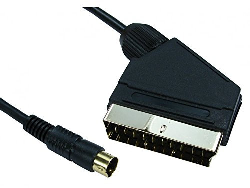Ex-Pro 1.5m SCART to SVHS S-VHS S-Video Lead Cable Wire Video/DVD to PC, Gold Connectors