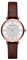 Emporio Armani Uhr für Damen , Zweizeiger Uhrwerk, 32mm Rose Gold Edelstahlgehäuse mit einem Lederarmband, AR11269