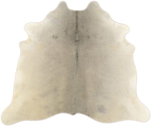 generisch KUHFELL STIERFELL GRAU BEIGE Natur 190 x 170 cm Fell Teppich VON KUHFELLE ONLINE