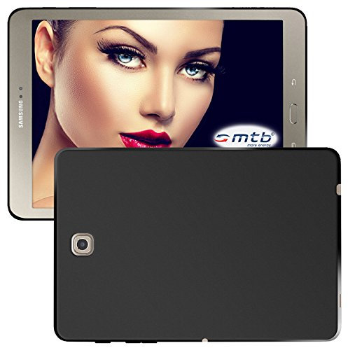 mtb more energy® Custodia Grip per Samsung Galaxy Tab A 10.1 2019 (SM-T510, T515) - Nero (Matt) - Flessibile - Sottile - TPU Silicone Case Cover