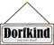 generisch Blechschild 27x10cm gewölbt mit Kordel Dorfkind und stolz Drauf Deko Geschenk Schild