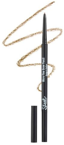 Sleek MakeUP Micro-Fine Brow Pencil for Precise Hair Like Strokes, Waterproof, Long Lasting, Dual Ended, Blonde