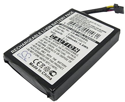 TCTK Akku 1300mAh Kompatibel mit [Yakumo] 300GPS, Delta 300, GPS 2L, für [Typhoon] 3500Lidl, 6500, 6500XL, Guide, MyGuide 3500 Mobile, für [Pharos] EZ-Road, PEZ120, für [Medion] MD-9500, MD950 FBA