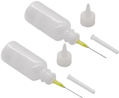 2 Stücke 100ml Nadelspitze Löten Reinigung Klare Flüssigkeit Flussmittel Alkohol Ölspender Kunststoff Handflasche Reiniger DIY Reparaturwerkzeuge
