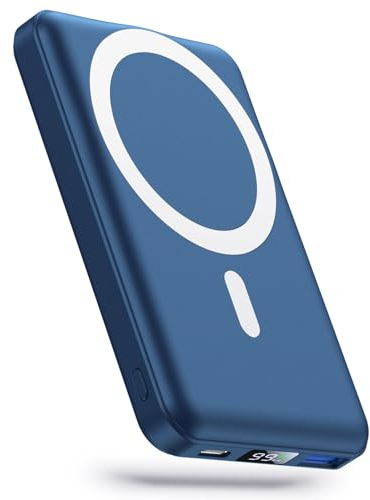 YAGOPAL MagSafe PowerBank 10000mAh Wireless Magnetische Power Bank 22.5W PD Schnelles Laden mit LED-Display und USB-C Ladekabel Akkupack für iPhone 16/15/14/13/12/Mini/Pro/Pro Max