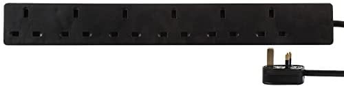 PRO ELEC PELB1423 6-Gang Extension Lead, 20m, Black