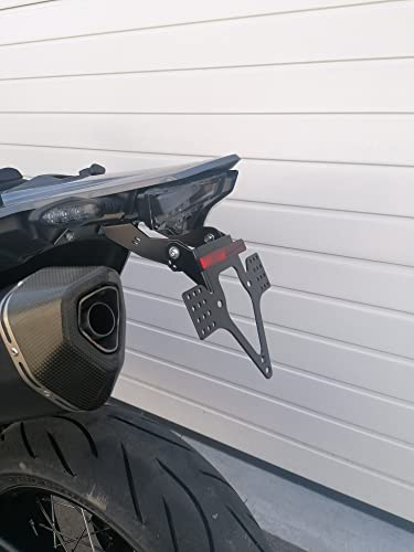 Kennzeichenhalter GroFaTec EVO Slim für KTM 690 SMC R 19-22 Kennzeichenträger Supermoto SMC-R kurzes Heck Enduro R Nummernschild Träger Halter kurzes Heck Porta Targa ab 2019 bis 2022 KTM smcr 690