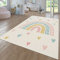 TT Home Teppich Kinderzimmer Kinderzimmerteppich Junge Mädchen Kinderteppich Modern Soft, Farbe:Creme 4, Größe:160x220 cm