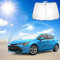 Ruiya Parasol para Parabrisas Delantero Compatible con Toyota Corolla Sports E210 2019-2024 2025 Parasol Coche Delantero Anti UV Rayos Parabrisas de Coche Parasol para Corolla Sports Accesorios