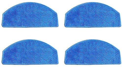 Donkivvy Almohadillas lavables para aspiradora robot Tikom G8000 Pro/Honiture G20, paquete de 4 paños de microfibra