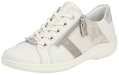 Remonte Damen D1E00 Sneaker, Snow/Perle/Offwhite/Muschel / 80, 38 EU