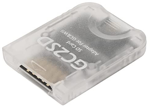 Adaptateur de Carte de Stockage Wii Micro, Lecteur de Carte Adaptateur de Carte Micro SD GC2SD pour Wii pour GC, Mémoire de 512 Go pour Stocker des Jeux, Adaptateur de Carte de