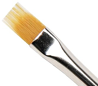 Emmi Nail Kammpinsel Gr.8 I Kunsthaar Pinsel für Gelnägel I Aceton geschützt I Mit Holz-Stiel I Für tolle Effekte & Farbverläufe I Für UV & LED Gel
