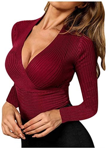 LindoMaker Lightweight Long Sleeve Tops for Women v Neck Short Sleeve Blouse Women Sexy Blouse Linen Dressy Tops Womens Blouses Elegant Casual 3/4 Sleeve Easter Top for Womens 2023 Royal Blue Blouses