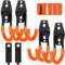 AojSup 6 piezas de pared para garaje y almacenamiento de mangueras, ganchos de garaje de alta resistencia, ganchos de garaje para herramientas eléctricas, herramientas, escaleras, mangueras (naranja)