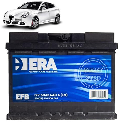 Generico Batteria 60Ah EFB per Alfa Romeo Giulietta 1.4 1.8 TB benzina 2010+