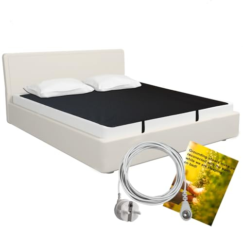 Erdungsmatte, atmungsaktives Erdungsmatten-Set mit EU-Erdungskabel, leitfähige Erdungsmatratze (137 * 180 cm)