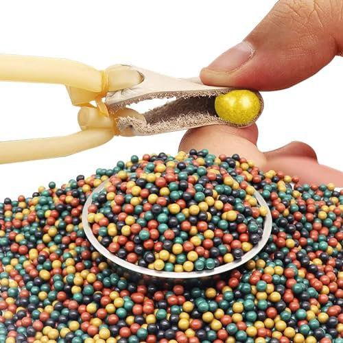 STOUCLA Bola de Arcilla Dura, 500 g, Bola de Barro de 9 mm, para Ejercicios de Centrifugado, Apto para la mayoría de tirachinas (Multiple Colors)