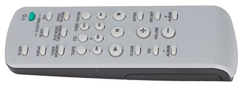 Akozon Reemplazo de Control Remoto Portátil Universal para CD HiFi, Compatible con MHC-RG29 RG490S CMT-EH10 U1 CPZ1 RG222 RG2