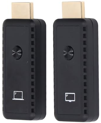 Schnurloser HD-Multimedia-Schnittstellensender und -empfänger, 5G-schnurloses HD-Extender-Kit mit 4K-Dekodierung, Plug-and-Play Tragbar, für PC, Laptop, Kamera, DV, TV-Box