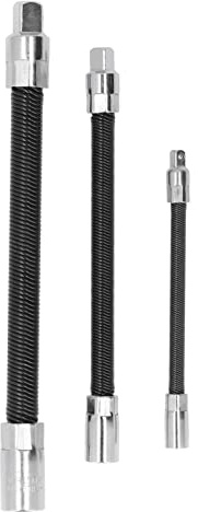 Stecknuss Satz, Flexibel Erweiterbarer mit Verlängerungen & Magnet Halter Federstahl Ausführung für Akkuschrauber Schraubendreher & Knarren