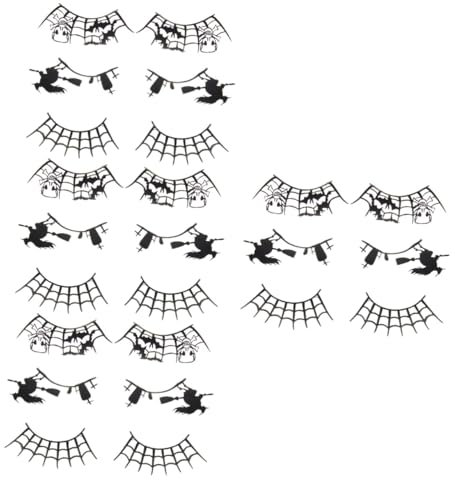 FRCOLOR 4sets Artificial Halloween Eyelashes Unique False Lashes for Women Gothic Makeup Lashes 3pairs*4
