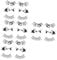 FRCOLOR 4sets Artificial Halloween Eyelashes Unique False Lashes for Women Gothic Makeup Lashes 3pairs*4