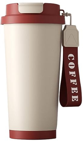 EACHPT Coffee Cup Travel Mug, Travel Mug 530ml Insulated Coffee Mug with Ceramic Liner,Portable, Leak-Proof Long-Lasting Heat Retention Reusable Coffee Cups for Hot&Cold Drinks/Tea