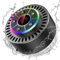 Fiorky Altoparlante da doccia Bluetooth, con ventosa Altoparlante portatile IPX7 Chiamata in vivavoce impermeabile/Radio FM Altoparlante wireless Luce RGB colorata/Display LED Microfono