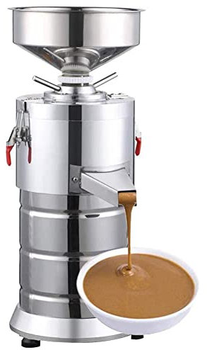 DLAZUM Molinillo de Salsa de sésamo, máquina eléctrica para Mantequilla de maní, Molinillo de Piedra automático Comercial