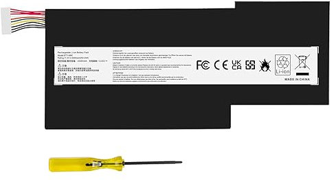 ASUNCELL 11.4V/52.4Wh BTY-M6K Batteria per laptop per MSI GS63VR 7RG Stealth Pro Series, MSI GF63 Series, ONLY MSI GS73VR 7RG Series, MSI GF75 Series, MSI GF65, MSI WS63VR 7RL-023US