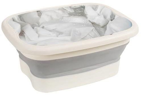 Foot Soak Basin, Compact Spa Tray, Relaxation Foot Tub, Foldable Foot Bath, Kids Spa Tray, Foot Massage Tub, Pool Entry Tray for Women, Kid, Men, Senior Pool Entry Pool Accessories