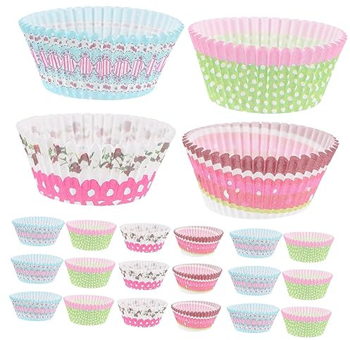 Cabilock 400 Pirottini Per Muffin in Carta Da Forno Pirottini Per Cupcake Resistenti Calore Antiaderenti Per Uso Domestico in