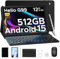 DOOGEE T40PRO 12 inch Android 15 Tablet 2025, Tablet 4G with SIM Card Slots, 2.4K Display& 10800mAh Battery, 20GB+512GB/2TB, 6nm Helio G99, Hi-Res Speaker, Tablets With Keyboard/Mouse/Case/Pen, Black