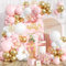 Kit Arco Palloncini Rosa, 105 Pezzi Palloncini Compleanno Rosas Bianchi e Oro, Balloons Prima Comunione, Balloons Pastello Rosa Per Battesimo Bimba Addobbi Matrimonio Baby Shower Decorazioni Feste