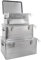Aluminium Box mit Deckel Silber Alu Kiste Alukiste Set Transportbox Metallbox Aufbewahrungsbox Boxen Abschliessbar Metallkiste Auswahl Trucky, VA-Alu02-Set:Set 2 (50 L / 85 L / 135 L)