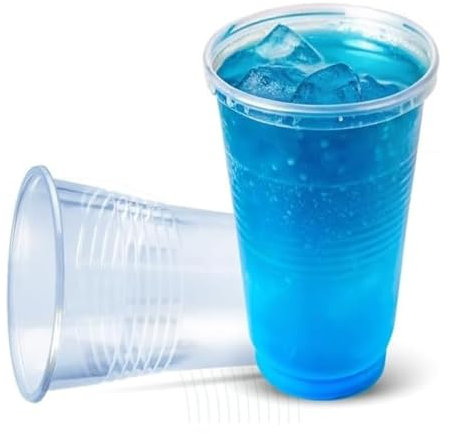 NIEVAN 1000 Pack Blue Plastic Cups 9oz | Reusable Drinking Glasses | Durable Party Cups for Water, Beer, Cocktails, BBQ, Picnics, Events, Restaurants & Catering Supplies