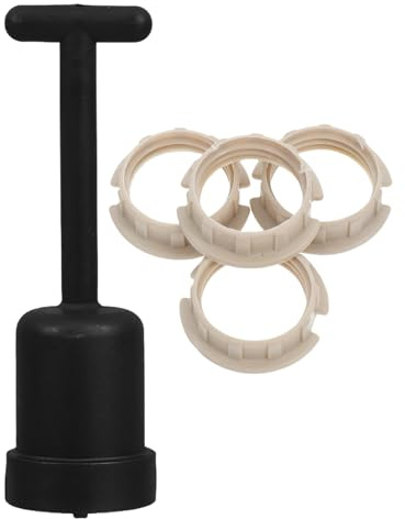 HOMSFOU 1 Kit De Bague De Douille D'Éclairage G9 Avec Outil De Fixation D'Abat-Jour Adaptateur D'Anneau En Plastique Pour Un Remplacement Facile De L'Adaptateur