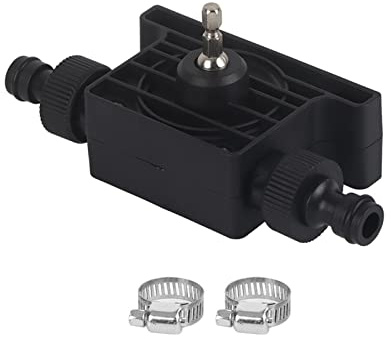 Pompa dell'olio con trapano elettrico portatile Pompa dell'olio d'acqua compatto con 2 collegamenti Mini fluido elettrico Nero trasferimento di fluido per benzina e liquidi