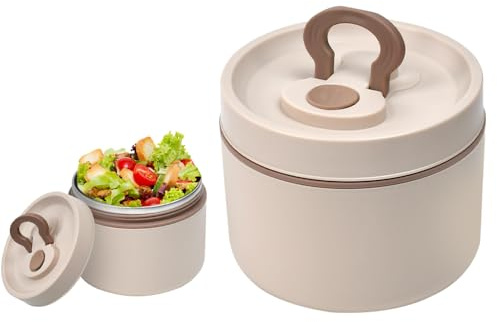 Kleemeiero Termo para Comida Caliente 650ml, Recipiente Térmico para Comida con Cuchara, Fiambrera Termica para Almuerzo para Adulto y Niño, Recipiente Llevar Comidas para Escuelas y Oficinas