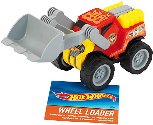 Theo Klein 2439 Hot Wheels Radlader, Sandspielzeug für Kinder, Maßstab 1:24, Spielzeug ab 3 Jahre Multicolor