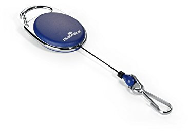 Durable Schlaufenclip Jojo Style (mit Federhaken) (Blau, 5er Set)