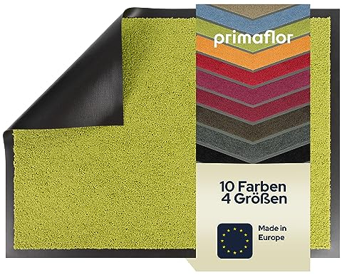 Primaflor Fußmatte - Dancer, 80 x 120 cm, Grün, Viele Größen und Farben, rutschfeste Schmutzfangmatte, Hochwertiger Fußabtreter, Sauberlaufmatte, Türvorleger für Flur und Eingang