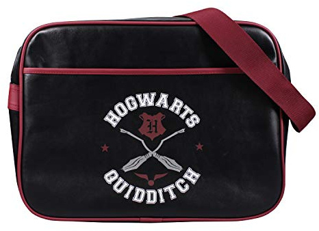 Harry Potter Quidditch Retro Tasche - Snitch, Schwarz, 31 (w) x 41 (h) x 14 (d) cm, Gepäck