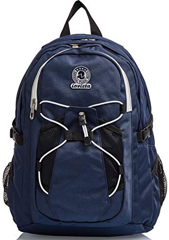 Invicta ACTIVE BENIN Rucksack aus nachhaltigem Stoff, Praktisch & Unisex, mit Laptopfach, Büro, Reise, Arbeit, Fahrrad, Backpack, Daypack, italienisches Design, blau