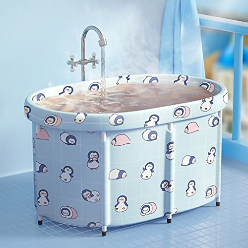 CongMing-huajia Faltbare Badewanne für Erwachsene, effiziente Erhaltung der Temperatur, langlebig, Einweich-Badewanne mit großer Rückenlehne, Kinder-Badeeimer zum Schwimmen, 80 cm