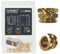 ruthex Inserto filettato M4S SHORT- 50 pezzi RX-M4x4,0- Boccola filettata in ottone -dado di inserimento per parti in plastica - utilizzabile in parti in plastica stampate in 3D tramite calore