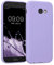 kwmobile Hülle kompatibel mit Samsung Galaxy A5 (2017) Hülle - weiches TPU Silikon Case - Cover geeignet für kabelloses Laden - Lavendel